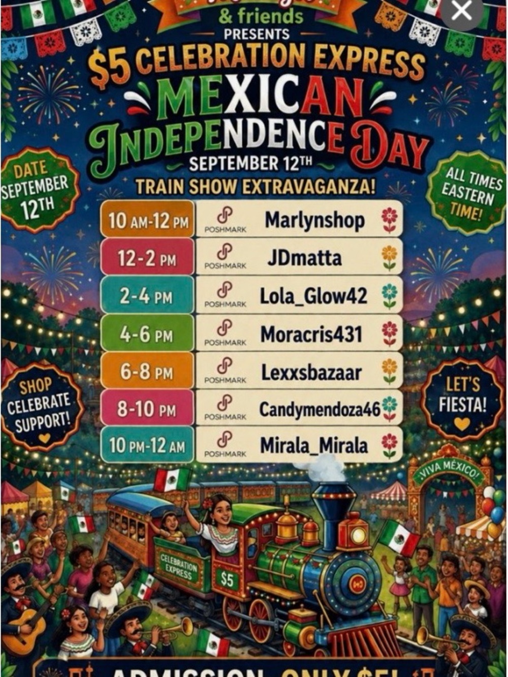 Marlyn & Friends $5 Celebration Express Train 🇲🇽